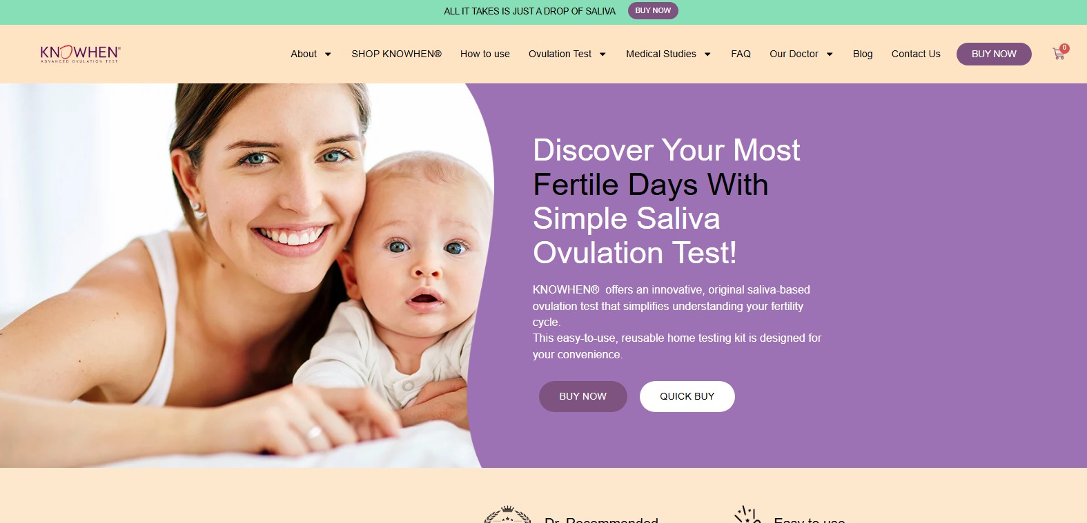 KNOWHEN Fertility Tracking Website Case Study